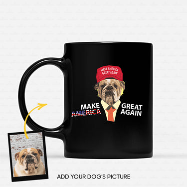 Personalized Dog Gift Idea - Make America Great Again For Dog Lovers - Black Mug